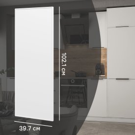 Фасад для кухонного шкафа Инта 39.7x102.1 см Delinia ID МДФ цвет белый