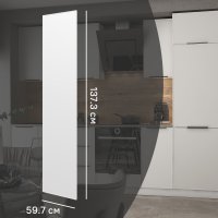 Фасад для кухонного шкафа Инта 59.7x137.3 см Delinia ID МДФ цвет белый