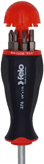 Отвертка с набором бит Felo 37604105, 8 предметов