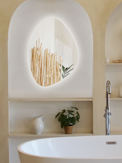 Зеркало для ванной Ницца DSNZ5070 с подсветкой сенсорное с подогревом 50x70 см