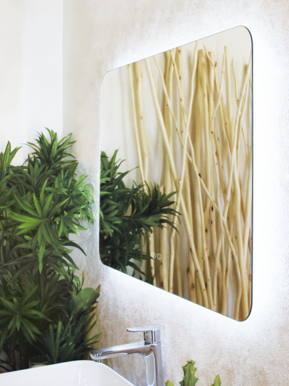 Зеркало для ванной Сингапур DSSN8060 с подсветкой сенсорное с подогревом 80x60 см