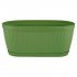 Горшок цветочный Ingreen Barcelona 27.5x14.5x12.2 см v2.7 л пластик оливковый