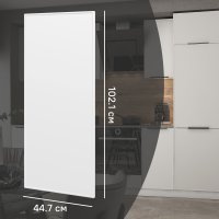 Фасад для кухонного шкафа Инта 44.7x102.1 см Delinia ID МДФ цвет белый