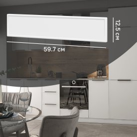 Фасад для кухонного ящика Инта 59.7x12.5 см Delinia ID МДФ цвет белый