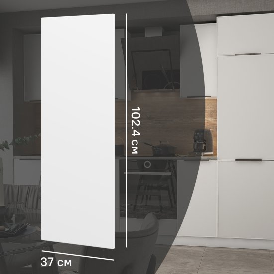 Фальшпанель для кухонного шкафа Инта 37x102.4 см Delinia ID МДФ цвет белый