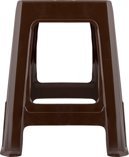Табурет садовый 39x39x45 см пластик коричневый