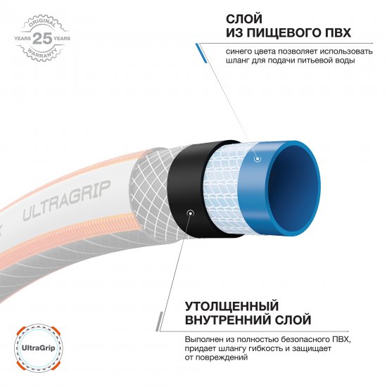 Шланг садовый Daewoo DWH 4134 Ultra Grip 3/4