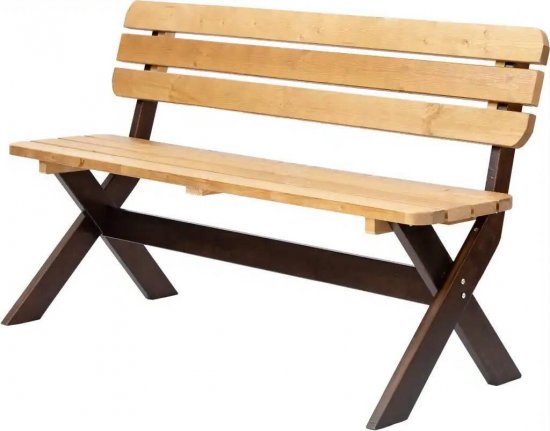 Скамья Аттерия 148x61x89 см дерево цвет бежевый