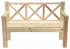 Скамейка Лопетта 150x44x84 см дерево цвет светло-желтый