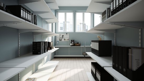 Кронштейн для полок Spaceo 20 см нагрузка до 25 кг цвет серебро