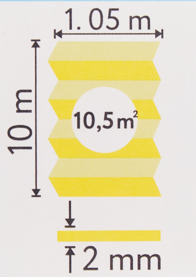 Подложка под напольное покрытие гармошка XPS толщина 2 мм 10.5 м²