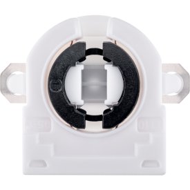 Патрон для лампы G13 Duwi ПВХ 60 Вт IP20 торцевой белый (24665 7)