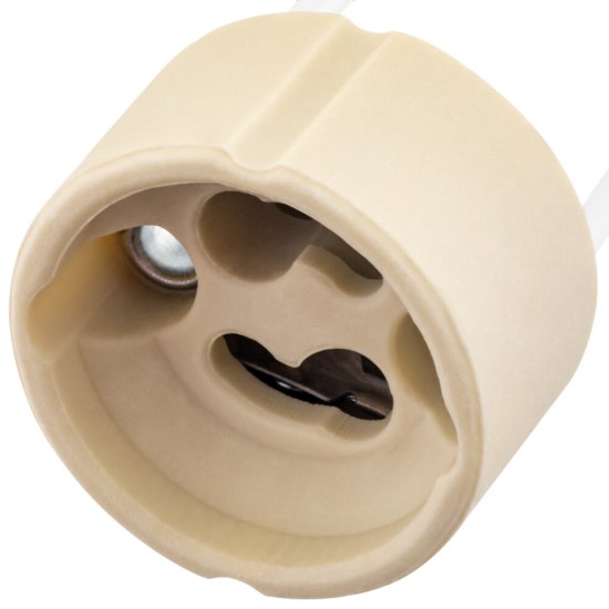 Патрон для лампы GU10 Duwi керамический 60 Вт IP20 подвесной бежевый (24602 2)