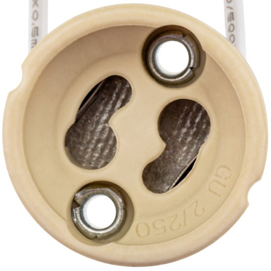 Патрон для лампы GU10 Duwi керамический 60 Вт IP20 подвесной бежевый (24602 2)