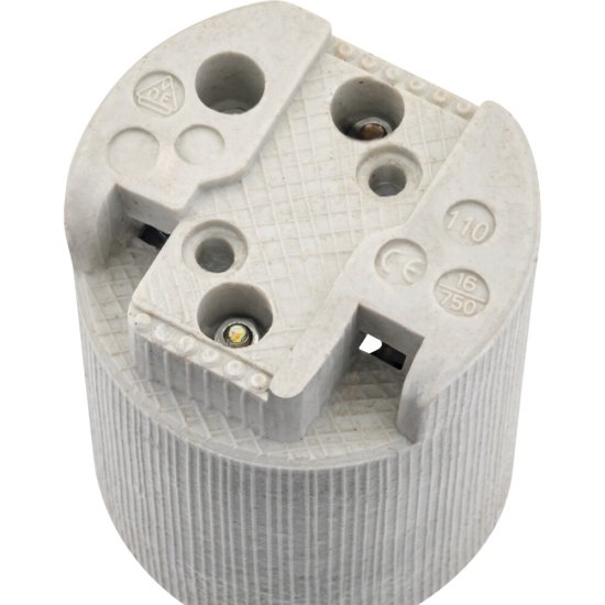 Патрон для лампы E40 Duwi керамический 60 Вт IP20 подвесной бежевый (24617 6)