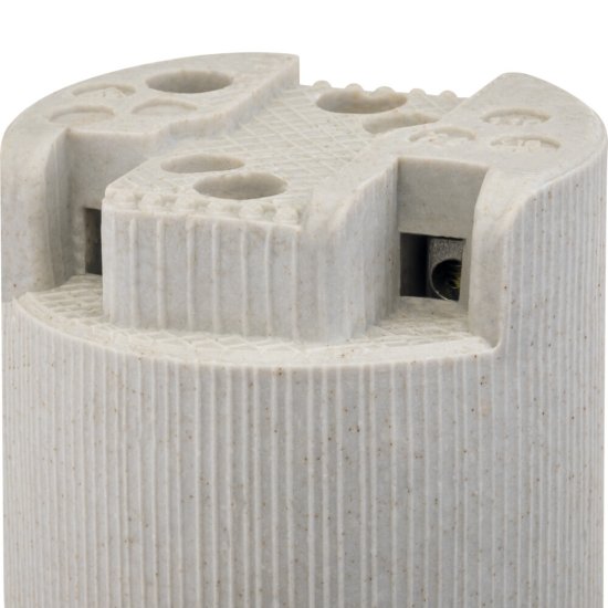 Патрон для лампы E40 Duwi керамический 60 Вт IP20 подвесной бежевый (24617 6)