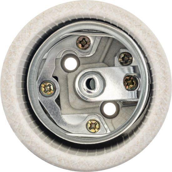 Патрон для лампы E40 Duwi керамический 60 Вт IP20 подвесной бежевый (24617 6)