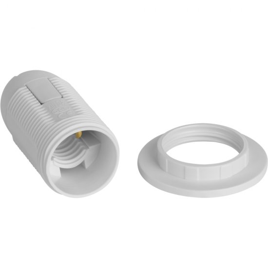 Патрон для лампы E14 Duwi ПВХ 60 Вт IP20 люстровый белый (24524 7)