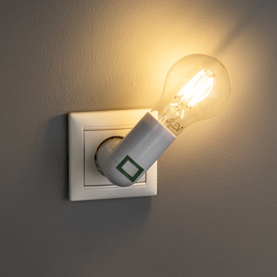 Переходник розеточный для ламп Е27 Duwi IP20 угловой (24639 8)