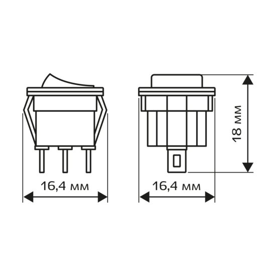 Кнопка круглая Düwi 26849 9 250 В IP20 с подсветкой красная