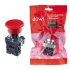 Кнопка грибок Düwi BS542 250 В IP40 с фиксацией поворотная красная (26864 2)
