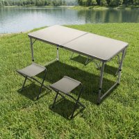 Набор мебели для пикника Camp Set металл цвет бежевый столик 1 шт. стул 4 шт.