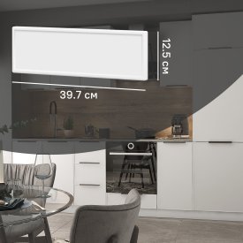 Фасад для кухонного ящика Инта 39.7x12.5 см Delinia ID МДФ цвет белый