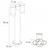 Светильник садово-парковый Arte Lamp Mistero черный 600 мм GU10 70 Вт IP65 (A3302PA-2BK)