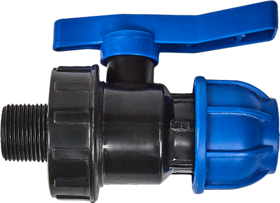 Кран шаровой прямой Политэк DN25 PN16 3/4