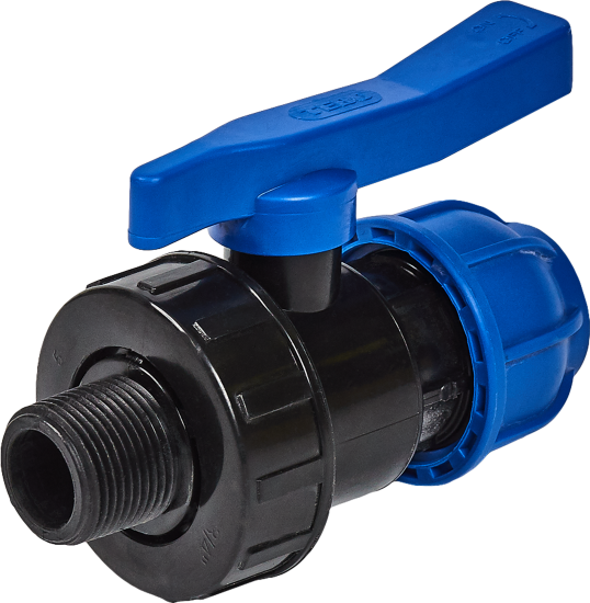 Кран шаровой прямой Политэк DN25 PN16 3/4