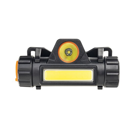 Фонарь налобный Ritter светодиодный 2 LED 5 Вт аккумуляторный Li-Ion 1200 мАч пластик 2 режима (56206 5)