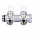 Коллектор Tiemme 3/4 ВР(г) х 2 выхода 1/2 НР(ш) х 3/4 НР(ш) регулируемый (1860008)