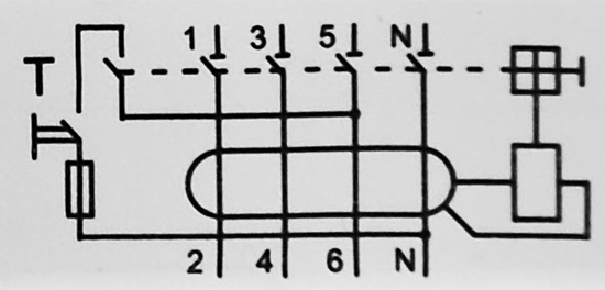 УЗО Dekraft ВДТ УЗО-03 4P 40 А 100 мА 6 кА АС14243DEK