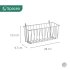 Корзина навесная для стеллажа Spaceo 28x9.7x13.5 см цвет хром