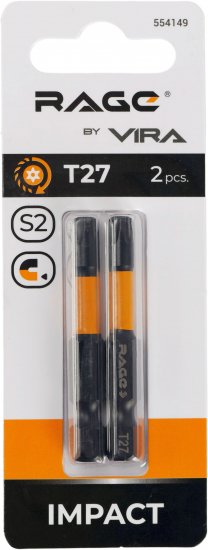 Бита ударная Rage 554149 T27x50 мм, 2 шт.