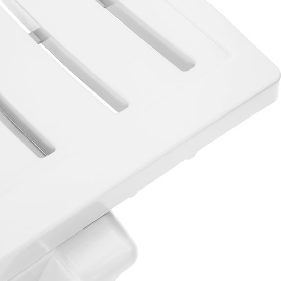 Шезлонг Атлант 186x63x32 см пластик белый