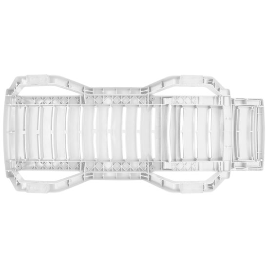 Шезлонг Атлант 186x63x32 см пластик белый