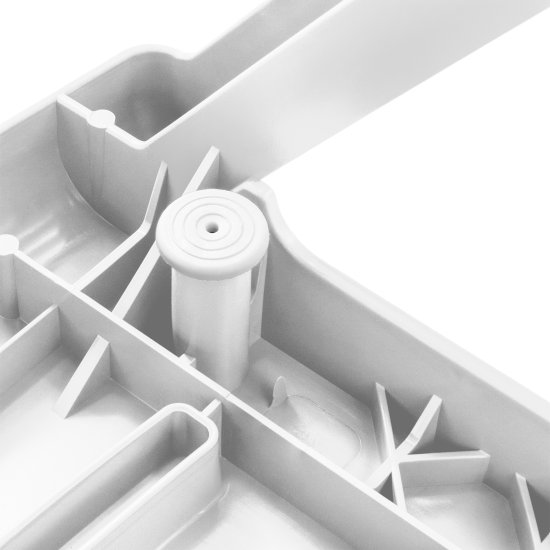 Шезлонг Атлант 186x63x32 см пластик белый