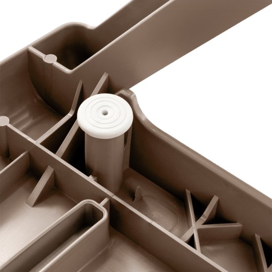 Шезлонг Атлант 184x62x33 см пластик цвет мокко