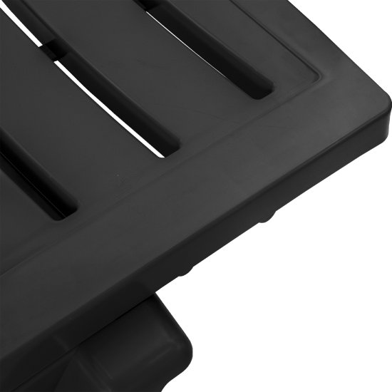 Шезлонг Атлант 184x62x33 см пластик цвет графит