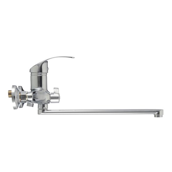 Смеситель для ванны Corsa Deco Wave L хром однорычажный с длинным изливом с лейкой (1010686)