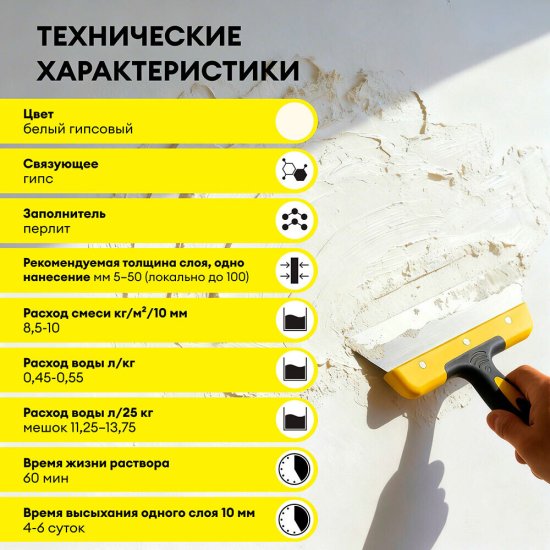 Штукатурка гипсовая Vetonit Профи Гипс белая усиленная 25 кг
