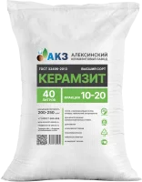 Керамзит фракция 10-20 мм 40 л
