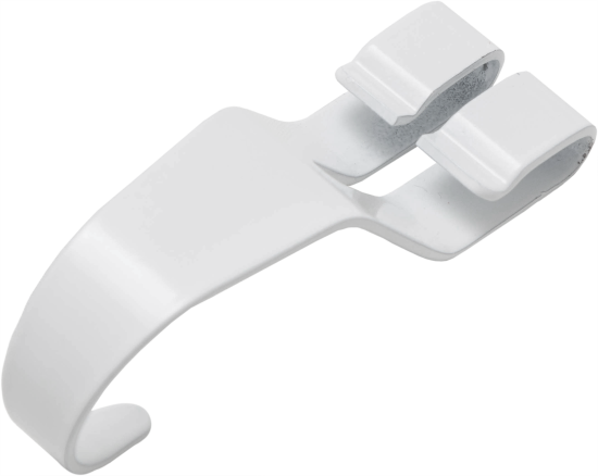 Крючок универсальный Титан-GS 3.1x3x10.1 см сталь цвет белый