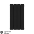 Радиатор секционный Rifar Supremo S50004RAL9005 500/90 4 секции боковое подключение биметалл черный