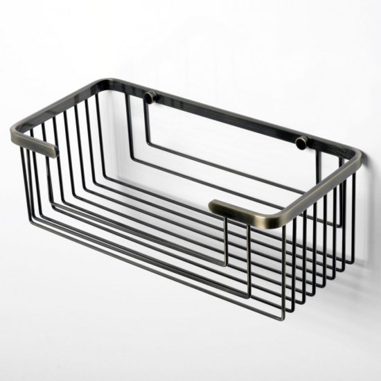 Полка для ванной WasserKraft Exter 133х275х55 мм металл бронза (K-744)