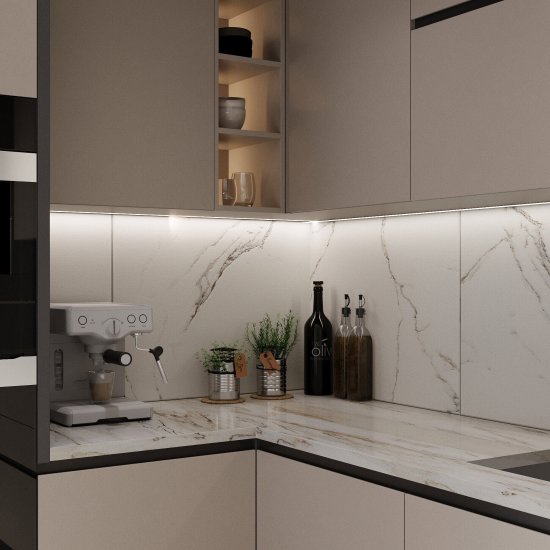 Керамогранит Lavelly Calacatta Palace белый карвинг 800х800х8,5 мм (3 шт.=1,92 кв.м)