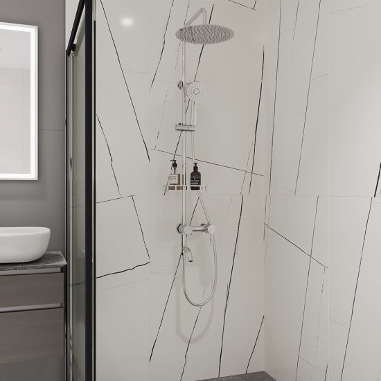 Керамогранит Lavelly Marble Accent белый полированный 1200х600х8,5 мм (2 шт.=1,44 кв.м)