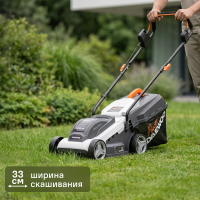Газонокосилка аккумуляторная бесщеточная Daewoo LA 3321Li SET 20 В 33 см 1x4 Ач АКБ и ЗУ входит в комплект