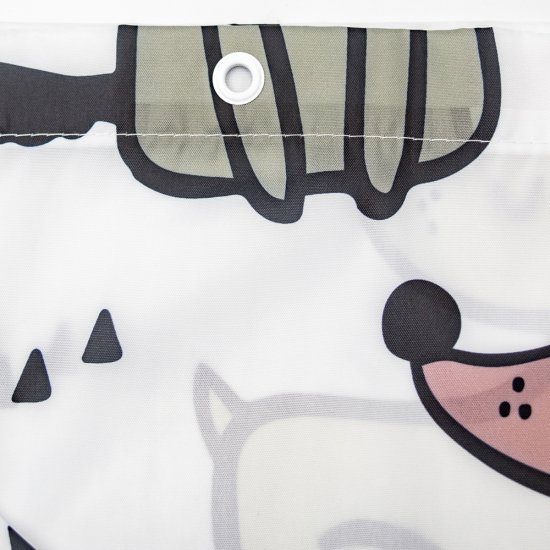 Штора для ванной Bath Plus Cute Puppy CH-21296 180x180 см цвет белый серый розовый